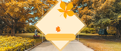 秋季旅游公众号首图背景