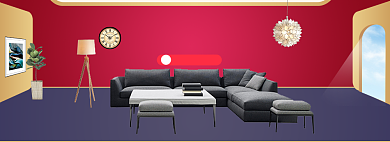 轻奢美式家具banner背景