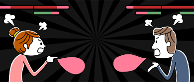 卡通男孩女孩爱情到底怎么了公众号首图背景