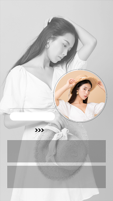 创意简约冬季新品服饰促销手机海报背景