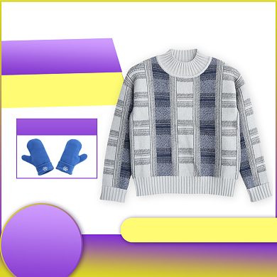 紫色黄色冬装毛衣女装直通车背景