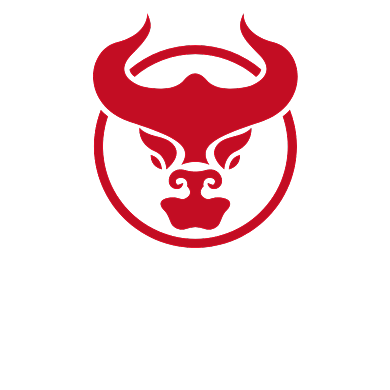 牛肉牛排红色logo背景