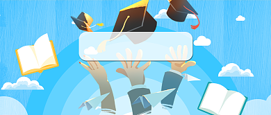 蓝色青春毕业季公众号首图背景