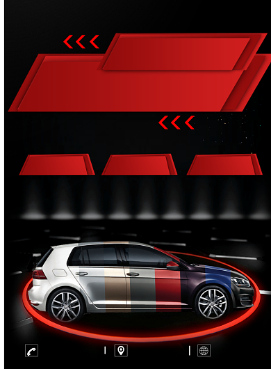 黑色商务汽车印刷海报背景