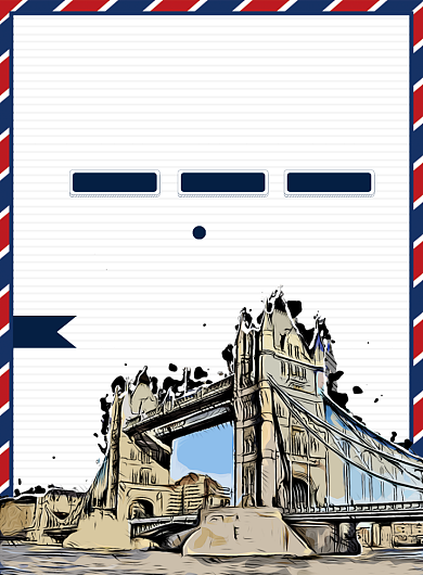 简约风出国留学印刷海报背景