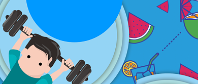 健身全民运动健康教练锻炼大气简洁海报微信公众号素材图片背景