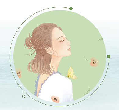 励志小清新绿色朋友圈封面背景