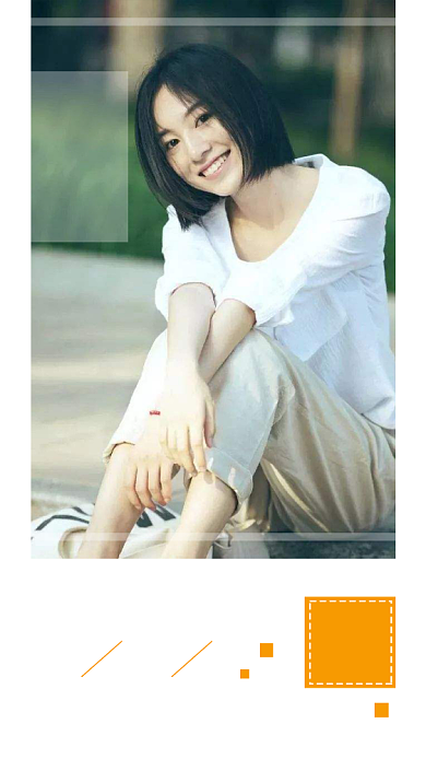 白色高清人物早安日签手机海报背景