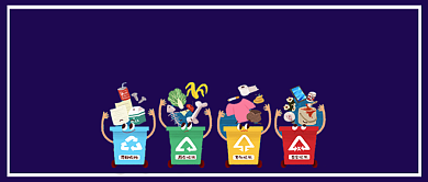 蓝色简约卡通投影公益宣传新媒体首图背景