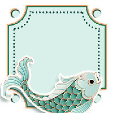 锦鲤附体新媒体次图背景