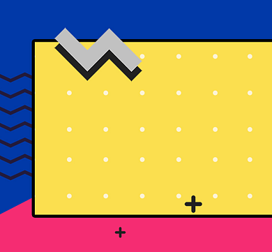 多彩蓝粉黄创意幸福的起点朋友圈封面背景