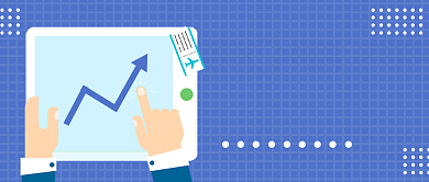 简约扁平股票走势分析公众号首图背景