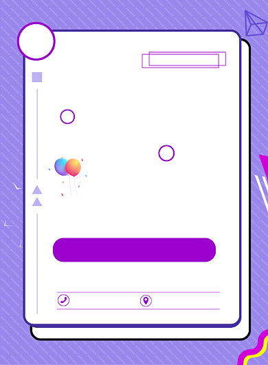 促销冬季上新紫色宣传海报背景