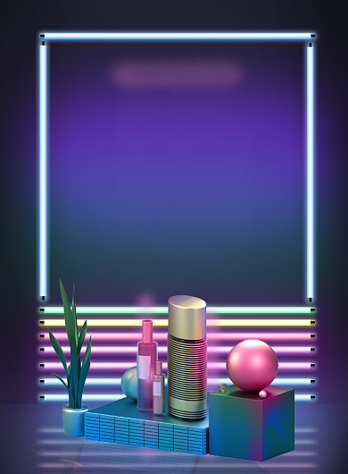 美妆化妆美颜美女购物淘宝海报背景