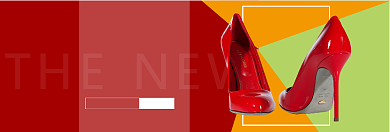 秋季女鞋上新淘宝banner背景