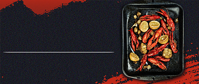 创意时尚美食小龙虾微信公众号素材图片背景