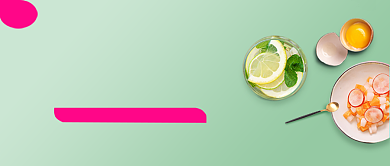 手绘插画清新餐饮微信公众号素材图片背景