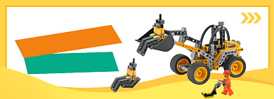 优惠儿童玩具挖土机淘宝banner背景