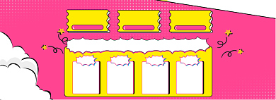 优惠券狂欢海报banner背景