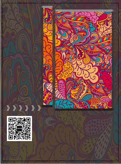 艺术画展印刷海报模板背景