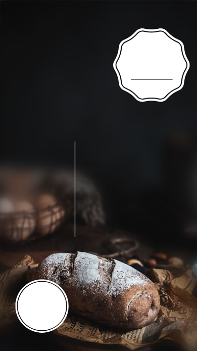 小麦面包海报背景