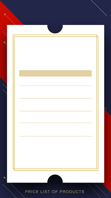 高端大气微商产品价格表模板海报背景