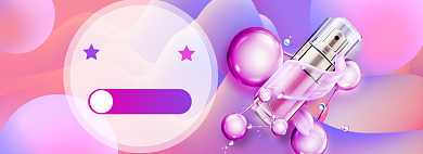 美妆促销海报banner背景