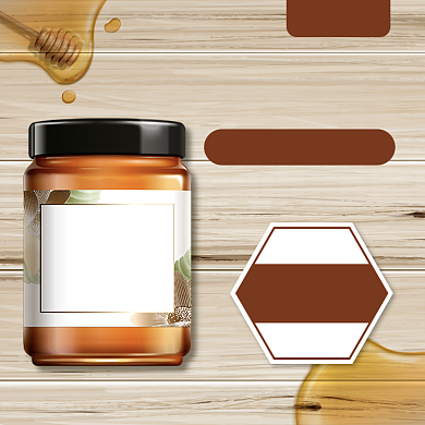 天猫野生蜂蜜上新主图背景