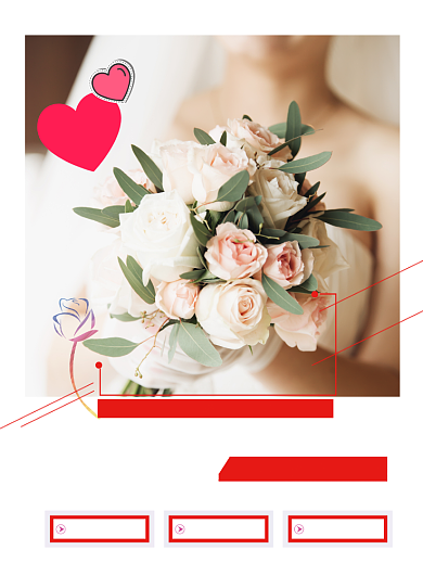 简洁婚礼策划婚纱摄影海报模板背景