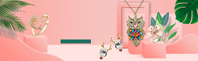 粉色质感淘宝banner背景
