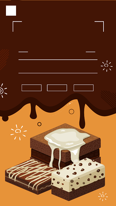 巧克力宣传海报背景