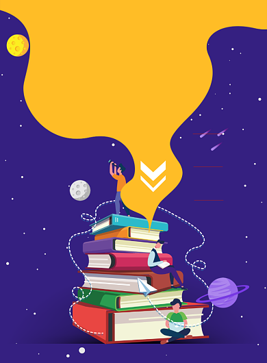 时尚补课班招生印刷海报背景