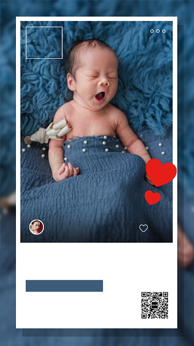 母婴生活手机海报背景