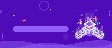 紫色卡通5G时代变革智能科技宣传海报微信公众号素材图片背景