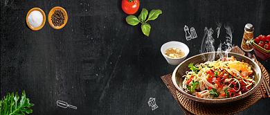 中国传统特色美食微信公众号素材图片背景