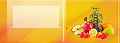 新鲜果蔬限时促销淘宝banner背景