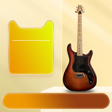 黄色橙色棕色乐器吉他贝斯上新直通车背景