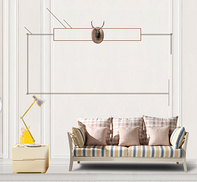 咖啡色沙发简约朋友圈封面背景