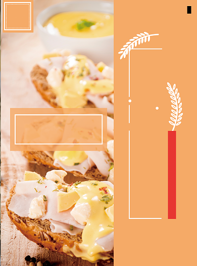 欧式面包烘焙宣传单背景