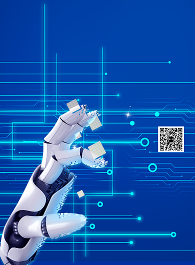 触碰科技印刷海报模板背景