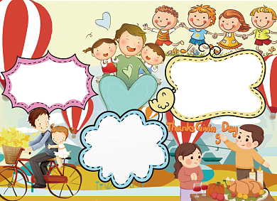 感恩的心感恩节小报背景