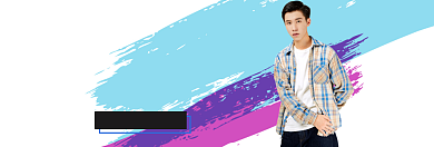 男装新款专场淘宝banner背景