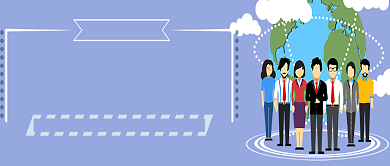 简约蓝色教育培训公众号首图背景