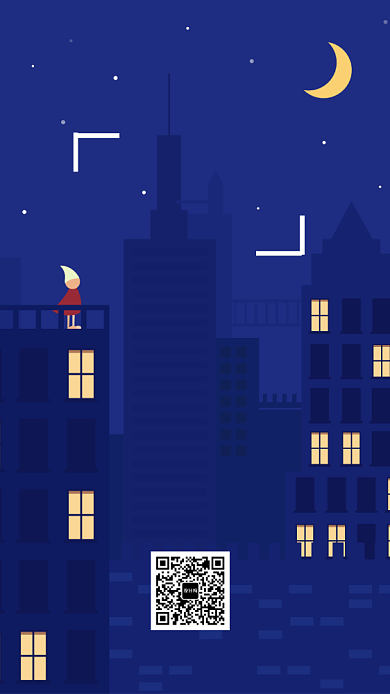 晚安祝福日签手机海报背景