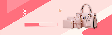 粉色箱包女包上新促销淘宝banner背景