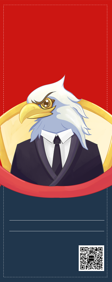 红色大气企业招聘精英长图手机海报背景