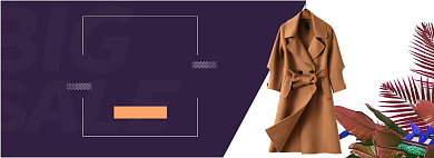 双12女装banner背景