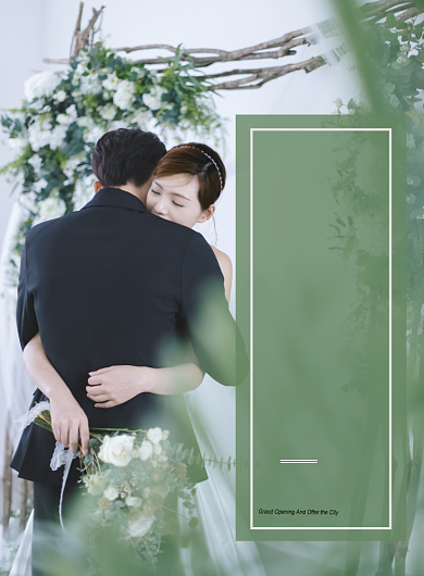 婚纱摄影海报模板背景