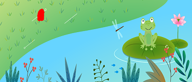 绿色二十四节气之夏至公众号首图背景