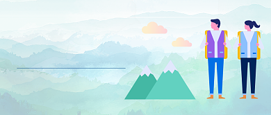 陪伴重阳登高公众号首图背景